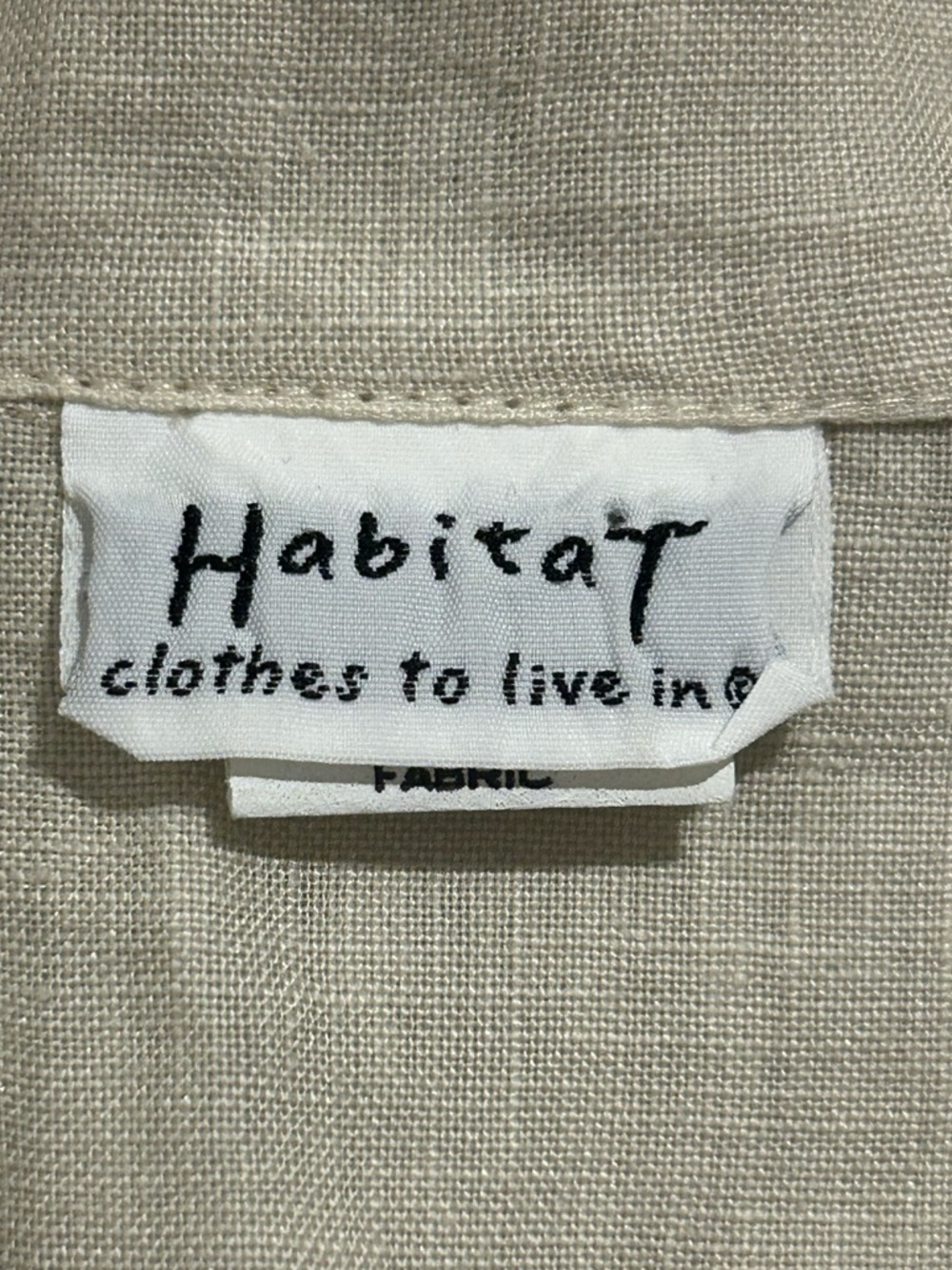 Habitat 100% Linen Button Front Blouse, Size S - Picture 4 of 6